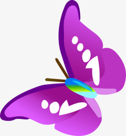紫色蝴蝶素材