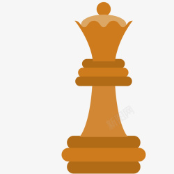 游戏类手绘卡通国际象棋棋子皇后高清图片