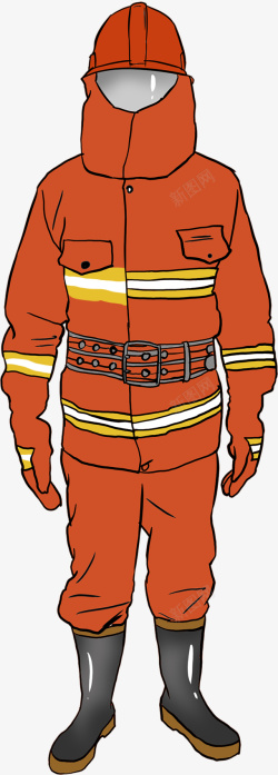 救火英雄消防员元素素材