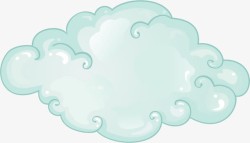 童趣白云卡通云朵装饰图案高清图片