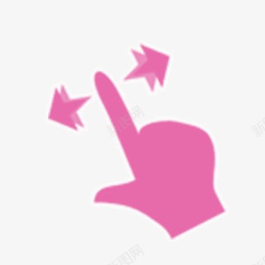 粉色丝带元素手滑标识图标图标