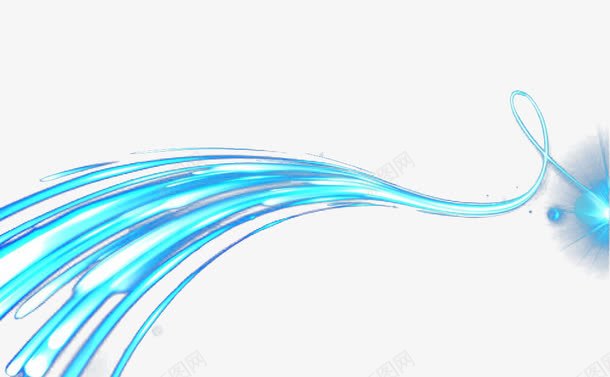 蓝色速度曲线png免抠素材_88icon https://88icon.com 光效 光点 光线 光速 发光 曲线 蓝色 速度 速度光