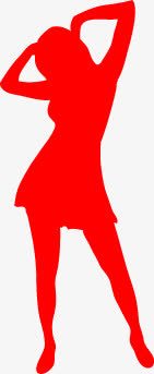 红色美女剪影健身DM宣传单png免抠素材_88icon https://88icon.com dm 健身 剪影 宣传单 红色 美女