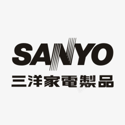 三洋黑色三洋家电logo标志矢量图图标高清图片