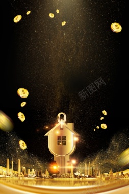 黑色商务投资理财招商背景