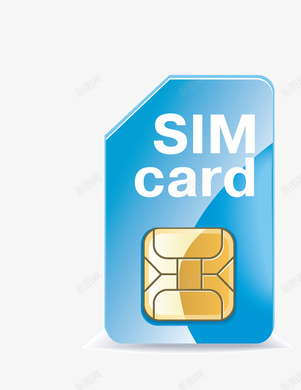 手绘卡通手机SIM卡png免抠素材_88icon https://88icon.com 8gb SIM卡 sim 储存 手机内存卡 手机卡 数码 芯片 通讯 配件