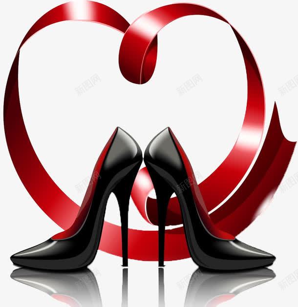 黑色高跟鞋png免抠素材_88icon https://88icon.com 剪影 女人 女性 女性用品 女性高跟鞋 小腿 红色丝带 鞋子 高跟鞋 高跟鞋广告 黑色高跟鞋