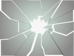 射击游戏透明暗色玻璃块状破裂弹痕矢量图高清图片