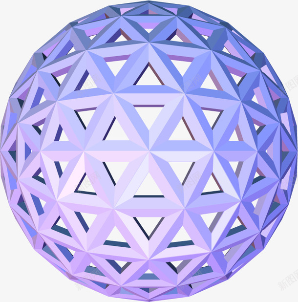 三角形格子紫色彩球立体几何png免抠素材_88icon https://88icon.com 3D 3D设计 三角形 中国 中国风 几何 彩球 格子 球 球形 矢量图设计 空格 窗花 立体几何立体 紫色