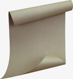 牛皮卷纸卷起来的纸高清图片