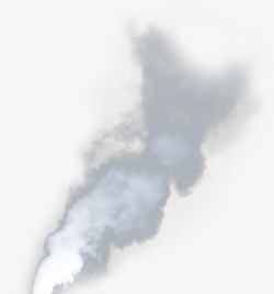 轻烟灰色透明轻烟烟雾烟云扭曲飘散高清图片