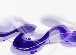 紫色流线光束背景曲线装饰高清图片