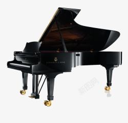 钢琴艺术黑色钢琴高清图片