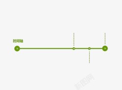 时间节点绿色线条图标高清图片