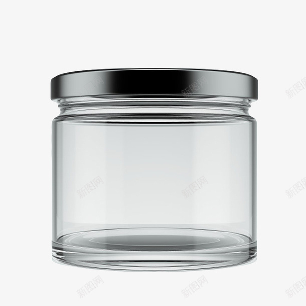 透明玻璃黑色盖子的广口瓶实物png免抠素材_88icon https://88icon.com 保存 包装 存储 容器 密封 封存 广口瓶 玻璃 瓶子 盖子 空的 罐子 透明