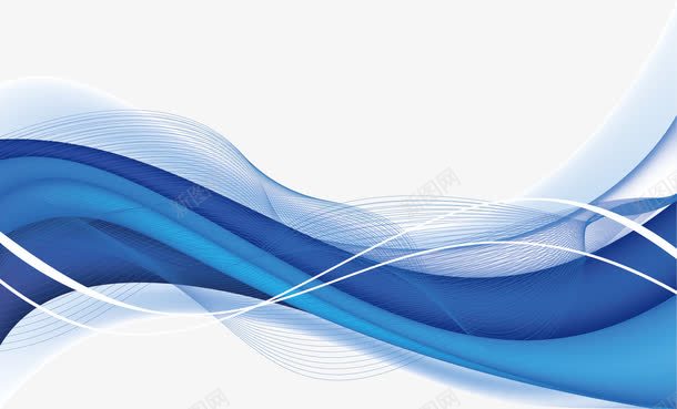蓝色曲线案png免抠素材_88icon https://88icon.com 动感线条 彩色 曲折 曲线 流线 流线型图案 流线型海报 线条 蓝色曲线