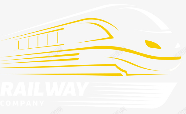 浅黄色背景高级化浅黄色列车图标图标