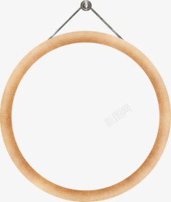 绳子圆环垂吊的圆环高清图片
