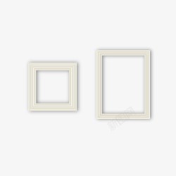 白色画框白色木质欧式油画框高清图片
