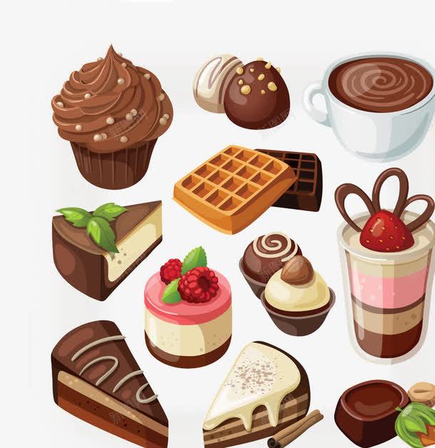卡通美食巧克力卡通png免抠素材_88icon https://88icon.com 巧克力图片素材 手绘美食图片 点心 美食素材 零食 食物图案 食物图片