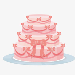 卡通婚礼蛋糕素材