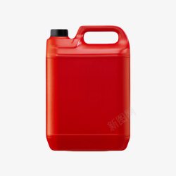 黑色圆柱桶机油桶红色塑料大瓶子黑色盖子的番茄酱高清图片