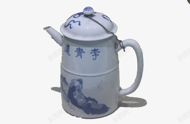 清代青花茶壶png免抠素材_88icon https://88icon.com 水具 水壶包装 水壶画册 陶瓷