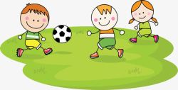 踢足球小孩玩耍的小朋友高清图片