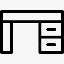 办公室家具桌上图标高清图片