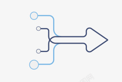 黑色机械手表创意箭头ppt图表矢量图高清图片