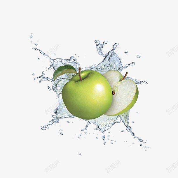 动感青苹果png免抠素材_88icon https://88icon.com 健康 动感青苹果 实物 新鲜水果 绿色 苹果特写 食物