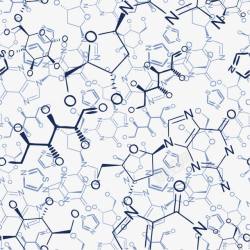 分子结构化学元素底纹花纹背景矢量图高清图片