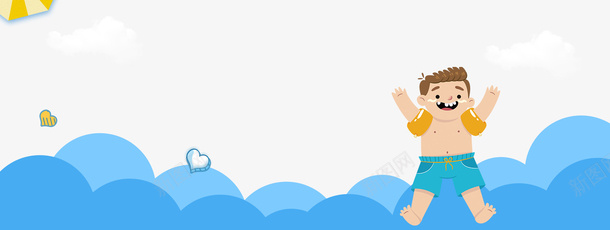 暑假游泳班报名卡通蓝色psd免抠素材_88icon https://88icon.com 夏季旅游 夏日旅游 旅游 旅游宣传单 旅游广告 旅游景点 旅游海报 暑假 暑期旅游 暑期景点推荐