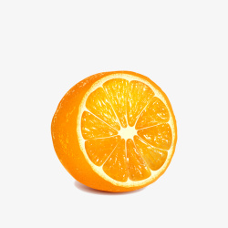 手绘黄橙橙的橙子素材