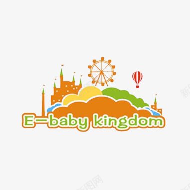 波纹气球城堡logo图标图标