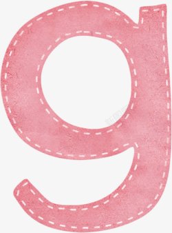 粉色字母g素材