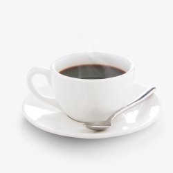 白色栏子咖啡杯高清图片