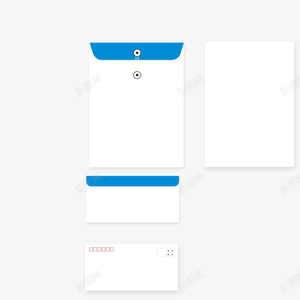 信封袋蓝色简约psd免抠素材_88icon https://88icon.com 书写 亲人 信封袋 写信 寄出去 稿纸 简约 美观 蓝色