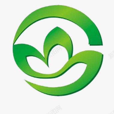 圆形爱心环保简约园林logo图标图标