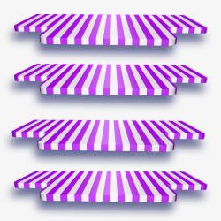 紫色条纹商品展台素材