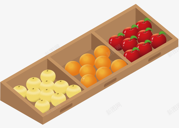装饰水果货架插画png免抠素材_88icon https://88icon.com 桔子 梨子 水果 水果货架 苹果 装饰图案 货架