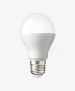 白色立体家居家电灯泡产品实物素材