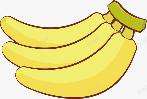卡通香蕉png免抠素材_88icon https://88icon.com PNG图 PNG图下载 创意卡通 卡通 卡通插图 插图 水果插图 香蕉