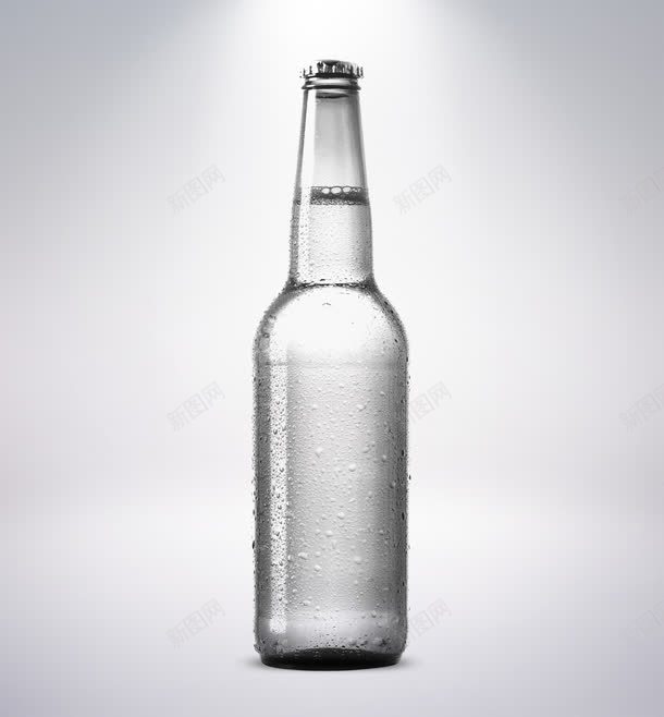 白色透明啤酒瓶png免抠素材_88icon https://88icon.com 啤酒瓶 白色 简约 透明水瓶 透明酒瓶子 酒瓶样机