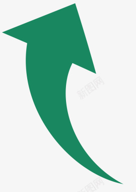 矢量箭头绿色向上的箭头图标图标