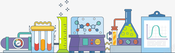 彩色手绘的实验室png免抠素材_88icon https://88icon.com 动漫动画 卡通手绘 实验室 实验室插画 科研成果 装饰图 记录本