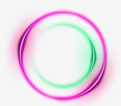 鍏夌洏紫色光环光效圆环效果元素高清图片