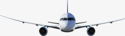 飞机实物正面飞机装饰图高清图片