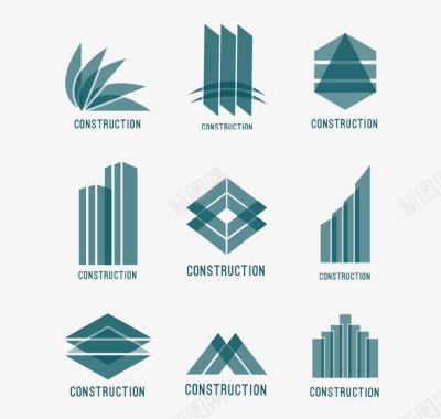 桥建筑免扣素材抽象建筑标志图标图标