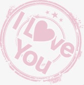 粉色浪漫唯美爱情字母素材